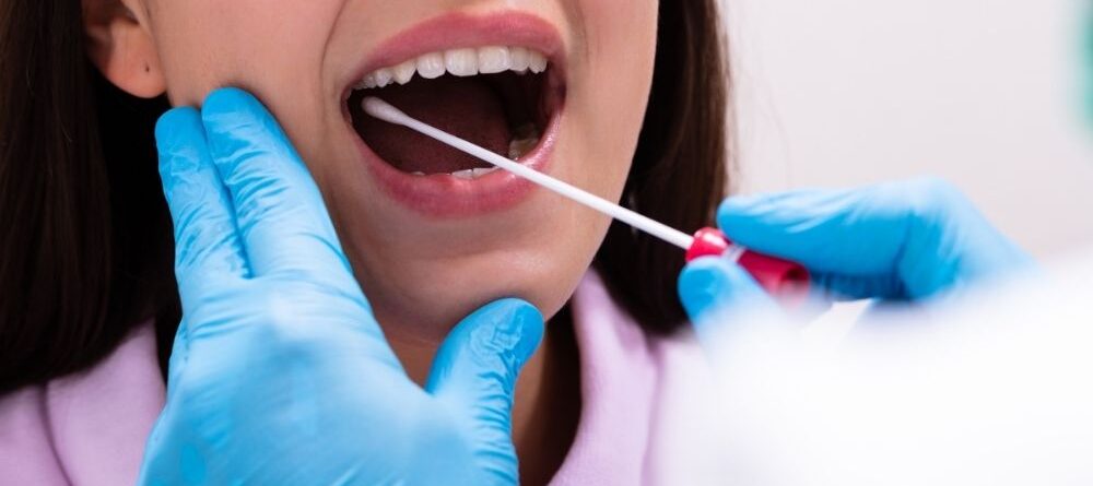 Mouth Swab Drug Test Turns Blue