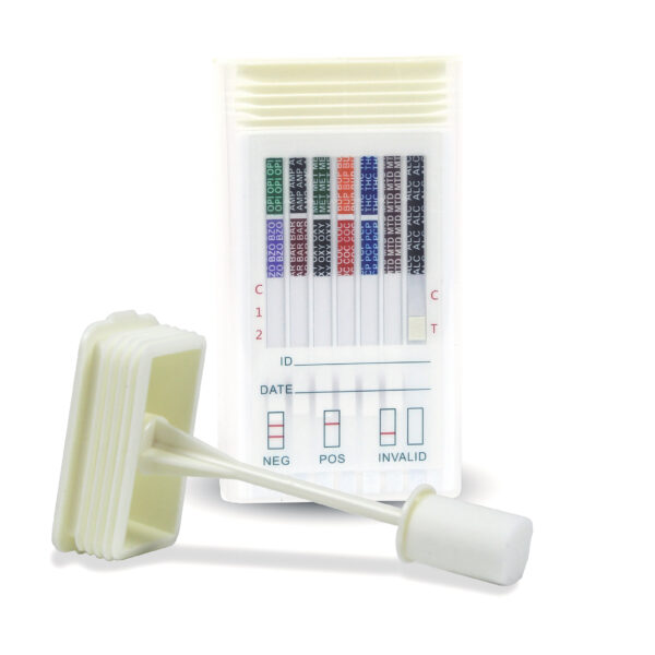 Prueba de Detección de 7 Drogas en Saliva (AMP/COC/MET/THC/OPI/BZO//MTD)  Formato Cassette - Home Health Europe