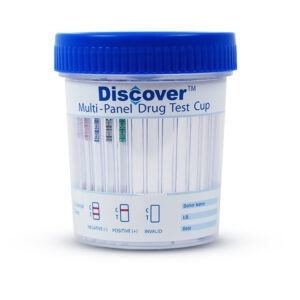 12 Panel Drug Test Cup - Discover W/Ads - AMP/COC/OXY/MDMA/OPI/BZO/BAR/MTD/TCA/BUP/THC/PCP