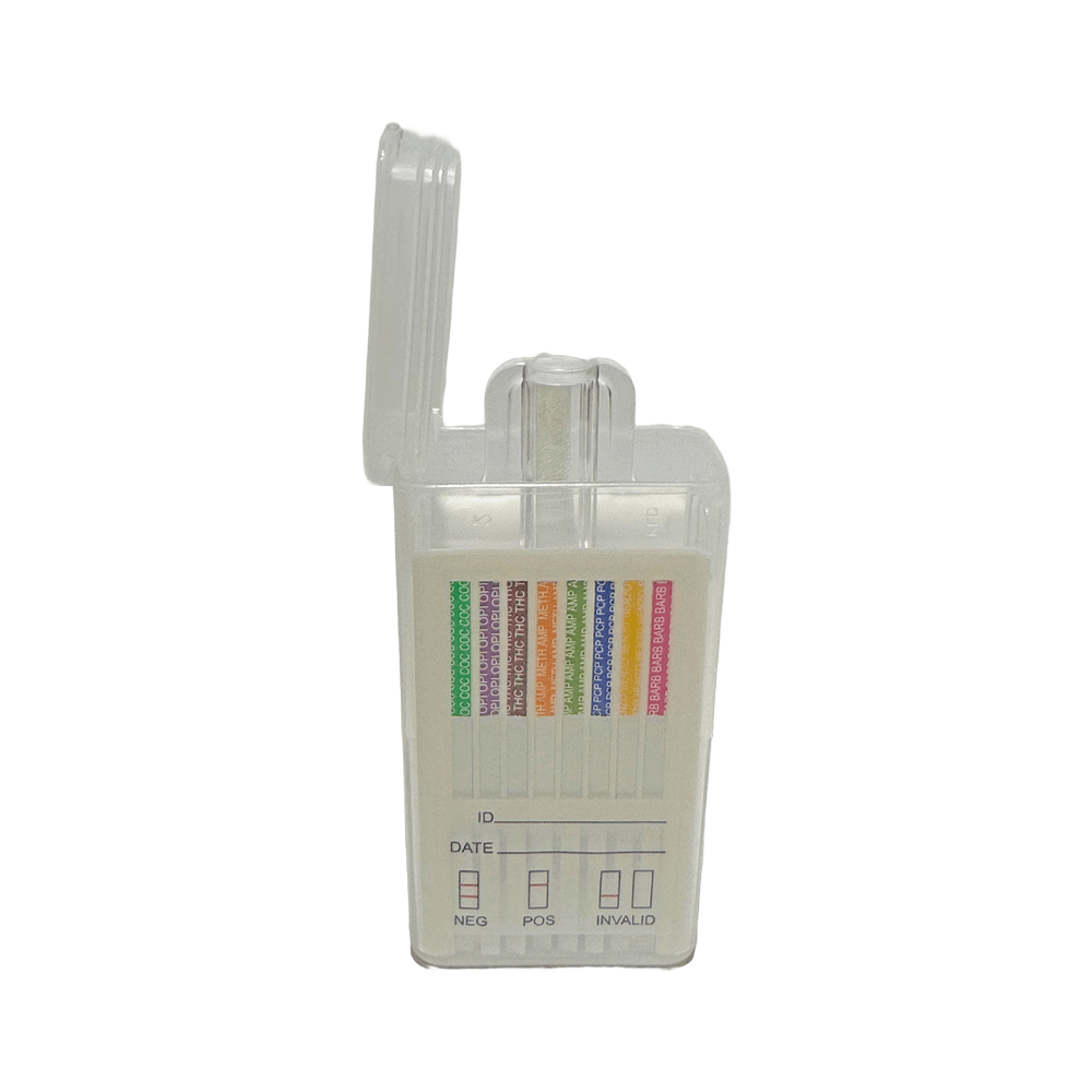 Prime Screen [Paquete de 5] Kit de prueba de saliva oral de 10 paneles  (AMP, BUP, BZO, COC, MET, MTD, OPI, OXY, PCP, THC) - ODOA-2106